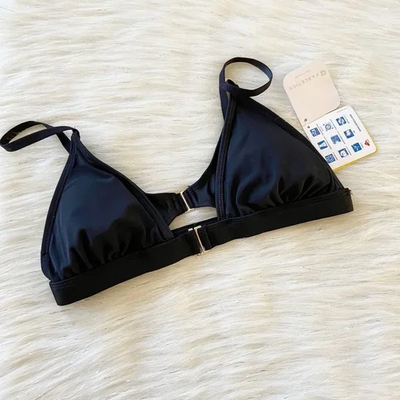 NEW Fabletics Halina Black Athletic Bikini Top - Picture 3 of 7